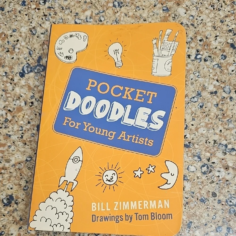 Pocket Doodles Book NWOT for Young Artists - Orange